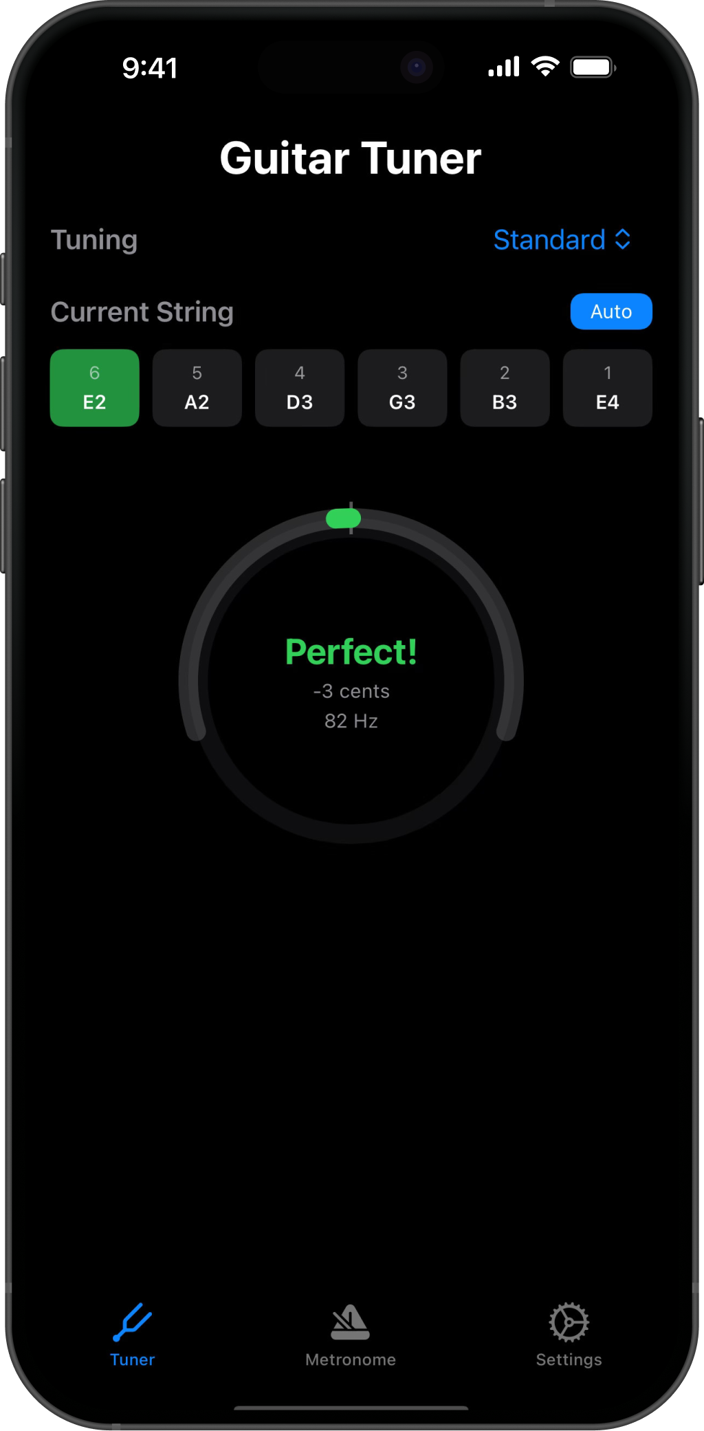 Strumflow Chromatic Tuner Interface